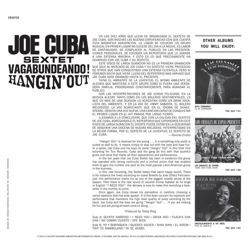 Joe Cuba Sextet Vagabundeando! Hangin' Out (LP)