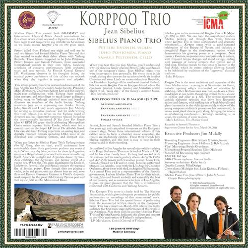 Sibelius Piano Trio Sibelius: Piano Trio In D Major (LP)