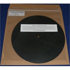 Silicone Turntable Platter Mat, svart Platespillermatte i silikon