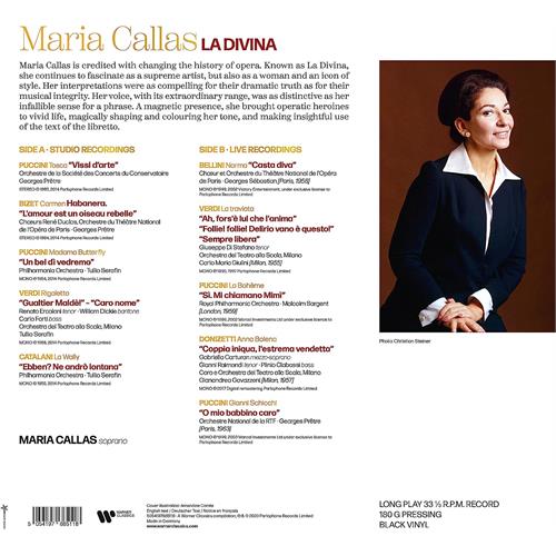 Maria Callas La Divina: The Best Of Maria Callas (LP)