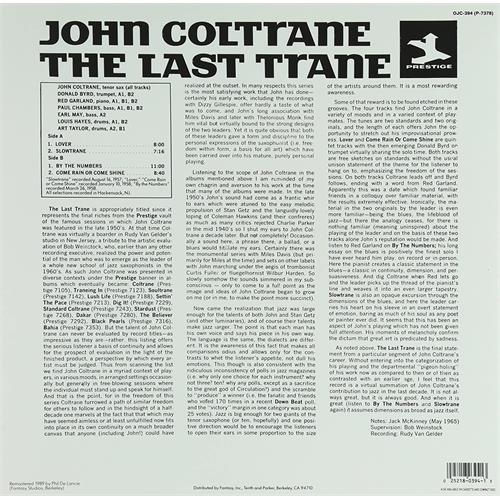 John Coltrane The Last Trane (LP)