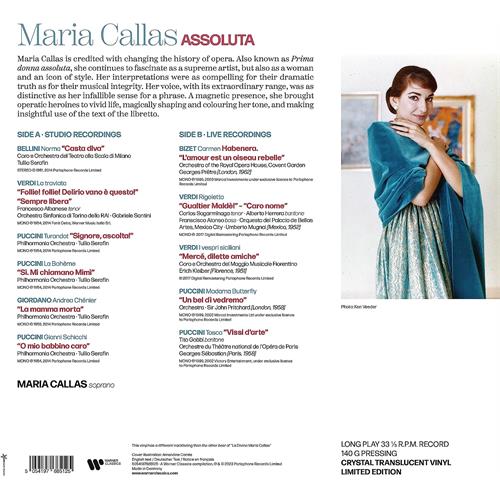 Maria Callas Assoluta Maria Callas - LTD (LP)