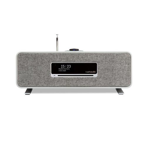 Ruark R3S, stereoanlegg med CD-spiller DAB+ radio, Spotify, Bluetooth, lys grå 