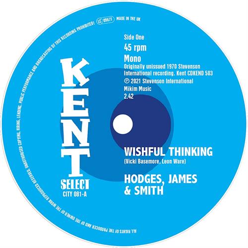 Hodges, James & Smith/Kim Weston Wishful Thinking/It Takes A… - LTD (7")