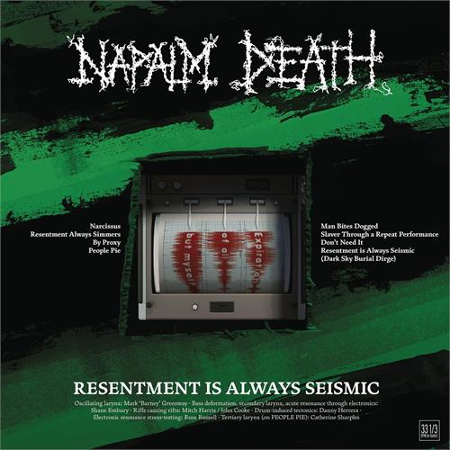 Napalm Death Resistance Is Always Seismic (LP)