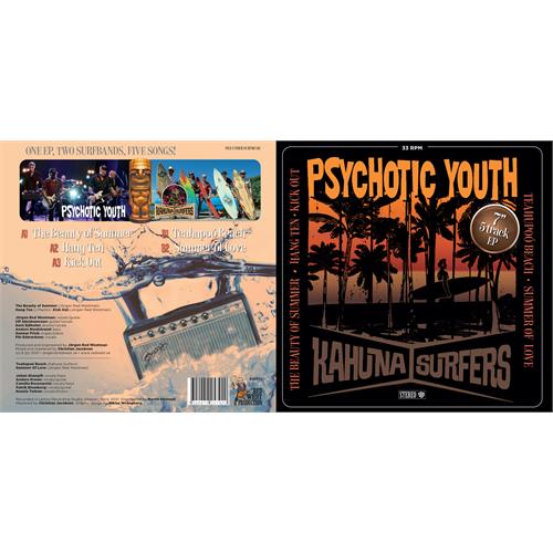 Psychotic Youth/Kahuna Surfers Surf Split EP (7")