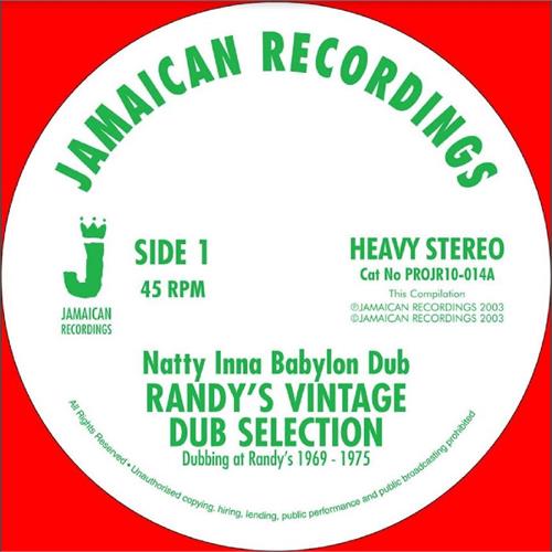 Randy's Vintage Dub Selection Natty Inna Babylon Dub/Dub Feeling…(10")