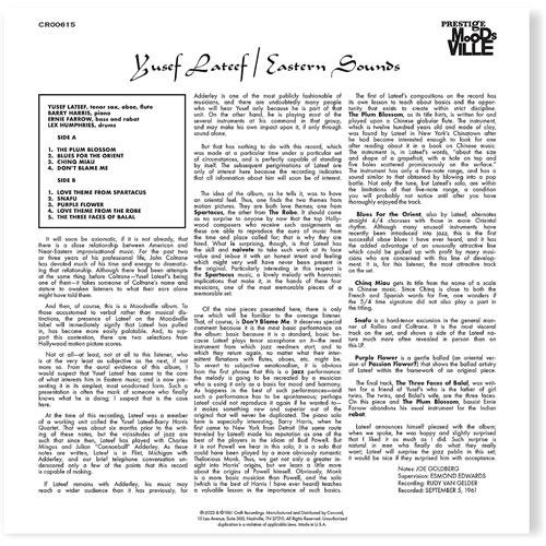 Yusef Lateef Eastern Sounds (LP)