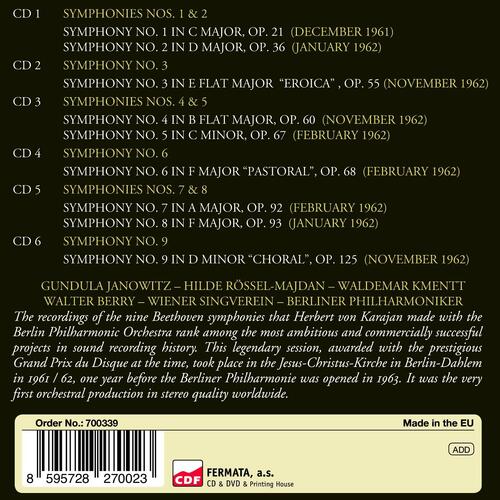 Herbert von Karajan Beethoven: The Nine Symphonies (6CD) 