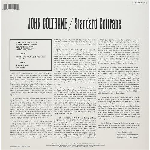 John Coltrane Standard Coltrane (LP)