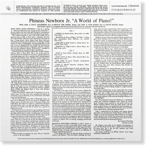 Phineas Newborn Jr. A World Of Piano! - LTD (LP) 