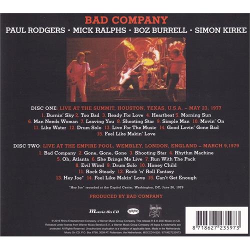 Bad Company Live 1977 & 1979 (2CD)