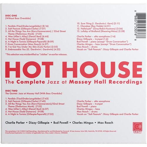Diverse Artister Hot House: The Complete Jazz At… (2CD) 