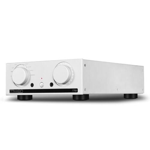 Mission 778X, forsterker, sølv 2x45 watt, MM RIAA-trinn, Bluetooth 