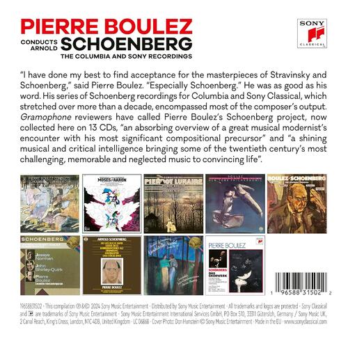 Pierre Boulez Conducts Arnold Schoenberg (13CD) 