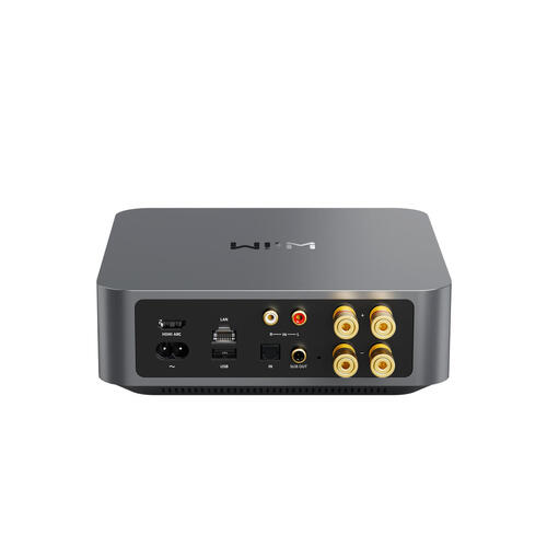 WiiM Amp, streaming-forsterker 2x60 watt, HDMI-ARC, grafitt 