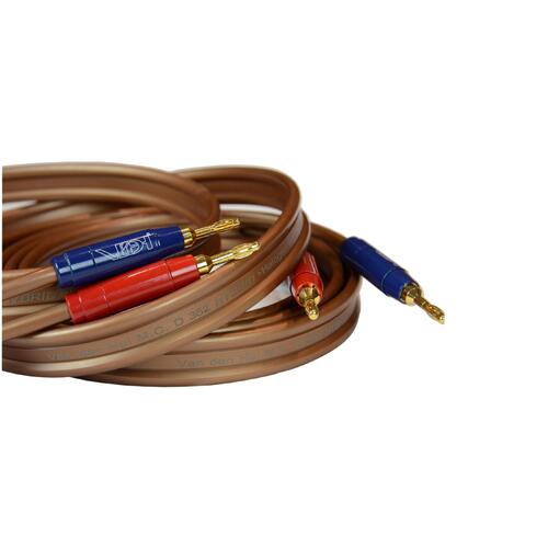 Van Den Hul D-352 Hybrid, 2x2,5 m Stereosett høyttalerkabel, bananplugger 