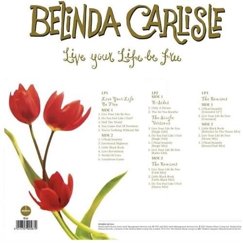 Belinda Carlisle Live Your Life Be Free - 30th… (3LP) 