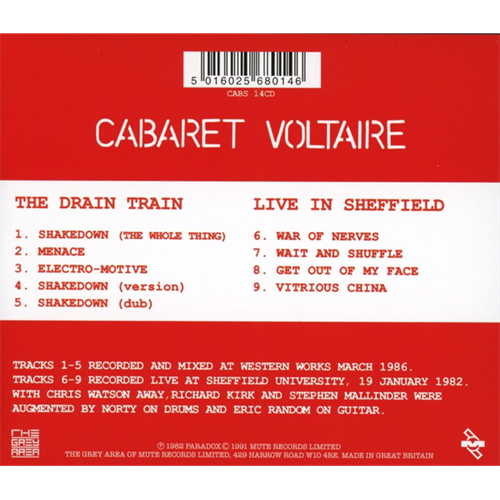 Cabaret Voltaire/The Pressure Company The Drain Train/Live In Sheffield… (CD)