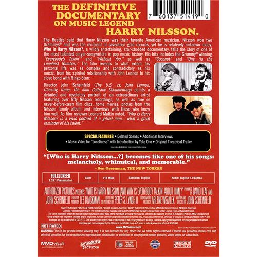 Harry Nilsson Who Is Harry Nilsson? (DVD)