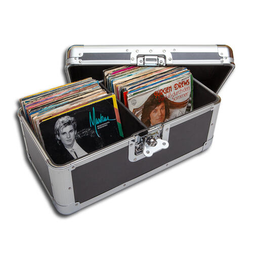 Platekoffert for 7" / Singler Svart Plass til ca. 200 singler 