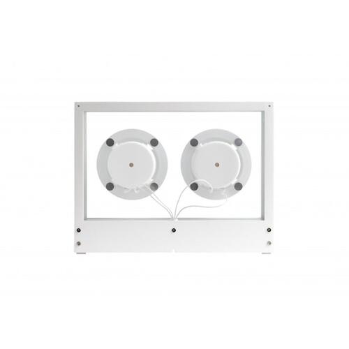 Small Transparent Speaker, hvit Bluetooth, glass/aluminium 