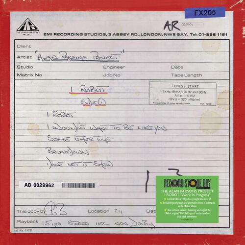 The Alan Parsons Project I Robot Work In Progress - RSD (LP) 