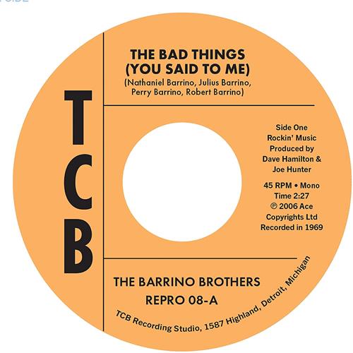 The Barrino Brothers Bad Things (You Said To Me) - LTD (7")