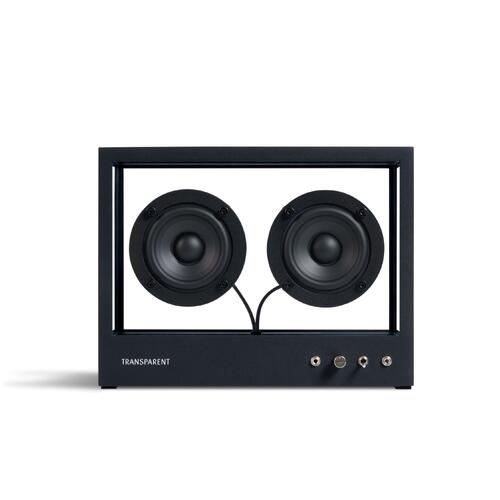 Small Transparent Speaker, svart Bluetooth, glass/aluminium 