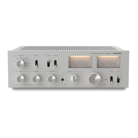 Unitra WSH-805, forsterker, s&#248;lv 2x80 watt/2x8 watt klasse-A, RIAA-trinn