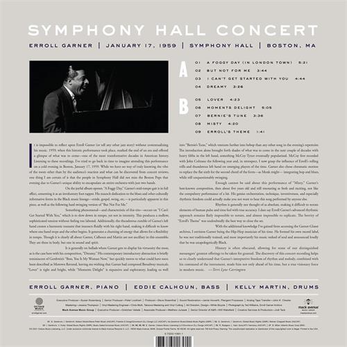 Erroll Garner Symphony Hall Concert (LP)