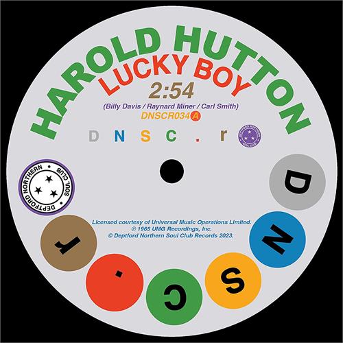Harold Hutton / The Dells Lucky Boy/ Thinkin' About You (7")