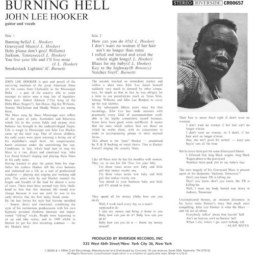 John Lee Hooker Burning Hell - LTD (LP) 