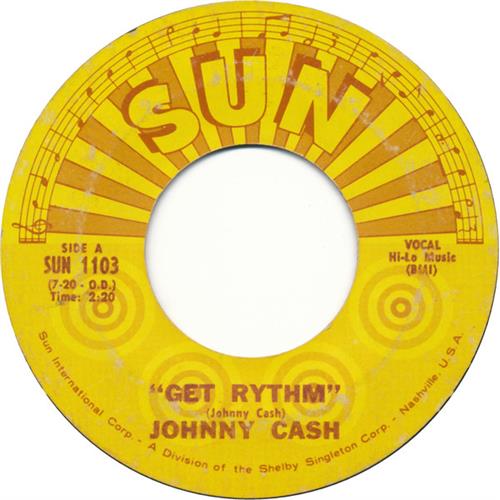 Johnny Cash Get Rythm (7'')