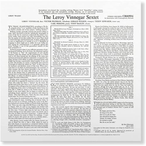 Leroy Vinnegar Leroy Walks (LP)
