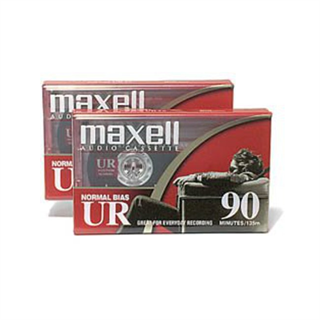 Opptakskassett Maxell UR-90 Audio, 2 stk