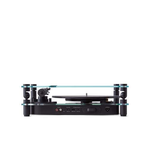 Transparent Turntable, RIAA, svart Ortofon OM5, Bluetooth, glass/aluminium 