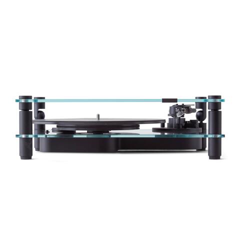 Transparent Turntable, RIAA, svart Ortofon OM5, Bluetooth, glass/aluminium