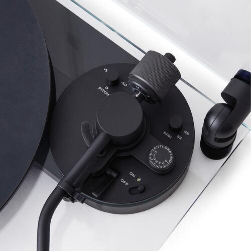 Transparent Turntable, RIAA, svart Ortofon OM5, Bluetooth, glass/aluminium 