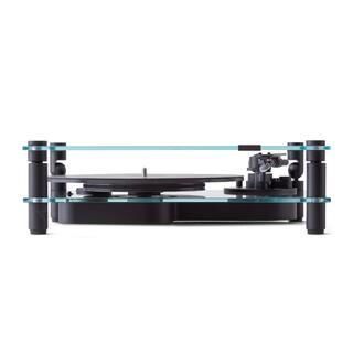 Transparent Turntable, RIAA, svart Ortofon OM5, Bluetooth, glass/aluminium