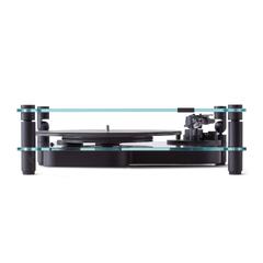 Transparent Turntable, RIAA, svart Ortofon OM5, Bluetooth, glass/aluminium