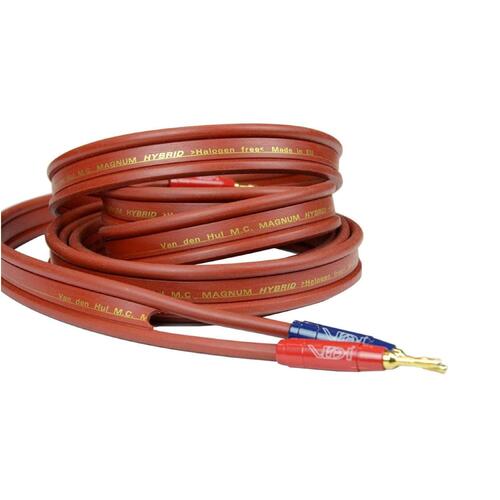 Van Den Hul Magnum Hybrid, 2x2,5 m Stereosett høyttalerkabel, bananplugger 