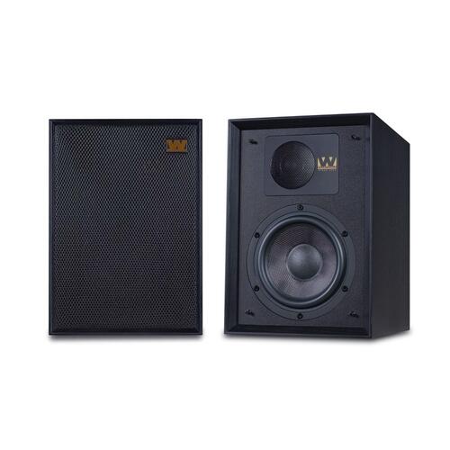 Wharfedale Denton 85th ann. svart eik 2-veis stativ/bokhylle-høyttaler 