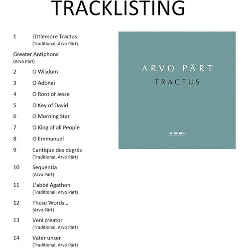 Arvo Pärt Tractus (CD)