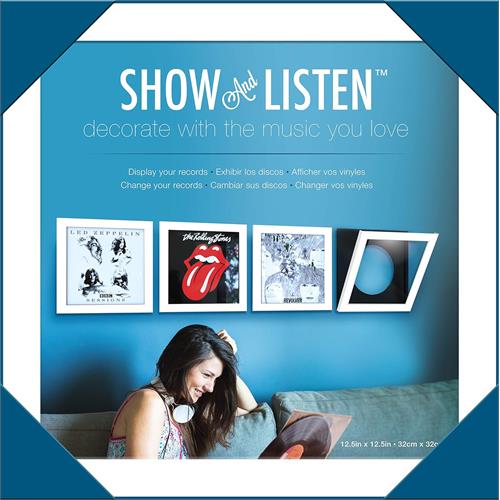 Show And Listen LP-ramme, hvit, 4 pk.