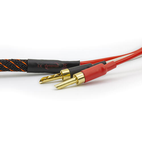 Dynavox Perfect Sound Flex, 2x3 m Stereosett høyttalerkabel, bananplugger 
