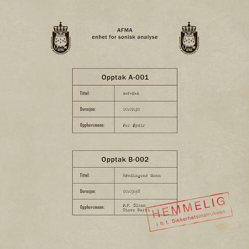 Perry Dear & The Deerstalkers AFMA - Enhet For Sonisk Analyse (7") 