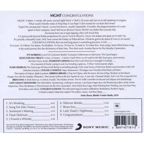 MGMT Congratulations (CD) 