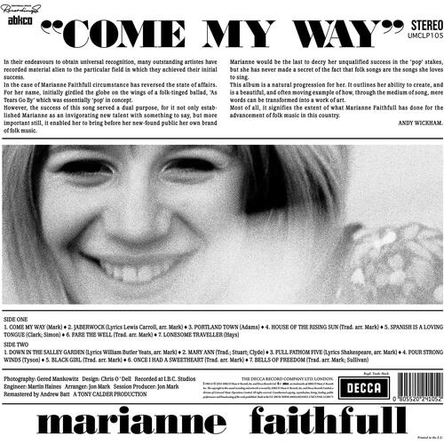 Marianne Faithfull Come My Way (LP) 