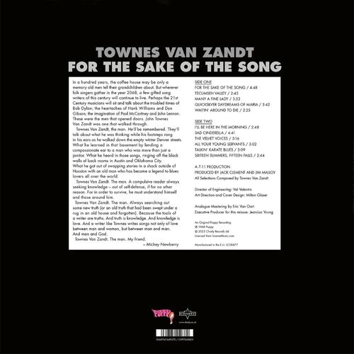 Townes Van Zandt For The Sake Of The Song - LTD (LP) 